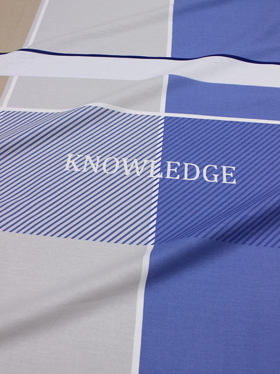 Мерный лоскут (ткань в отрезах) - Поплин "Кристиан - крупные квадраты", (комп), СОРТ2, ш.2.2м