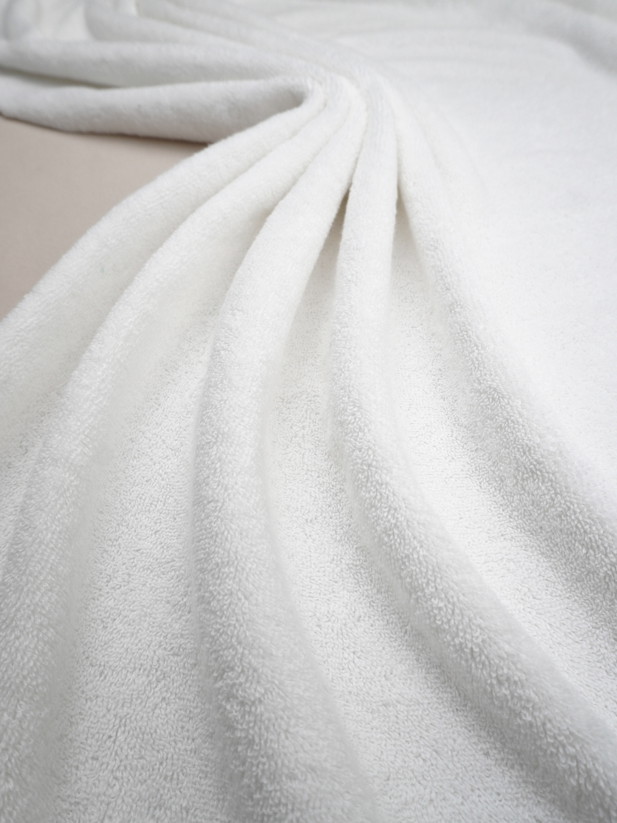 Махровая ткань Люкс цв.Белый, ш.1.5м, хлопок-100%, 550гр/м.кв
