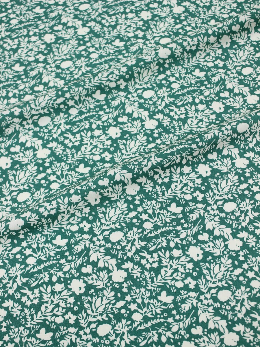 Штапель "Аделис" цв.зеленый, ш.1.45м, вискоза-100%, 95гр/м.кв