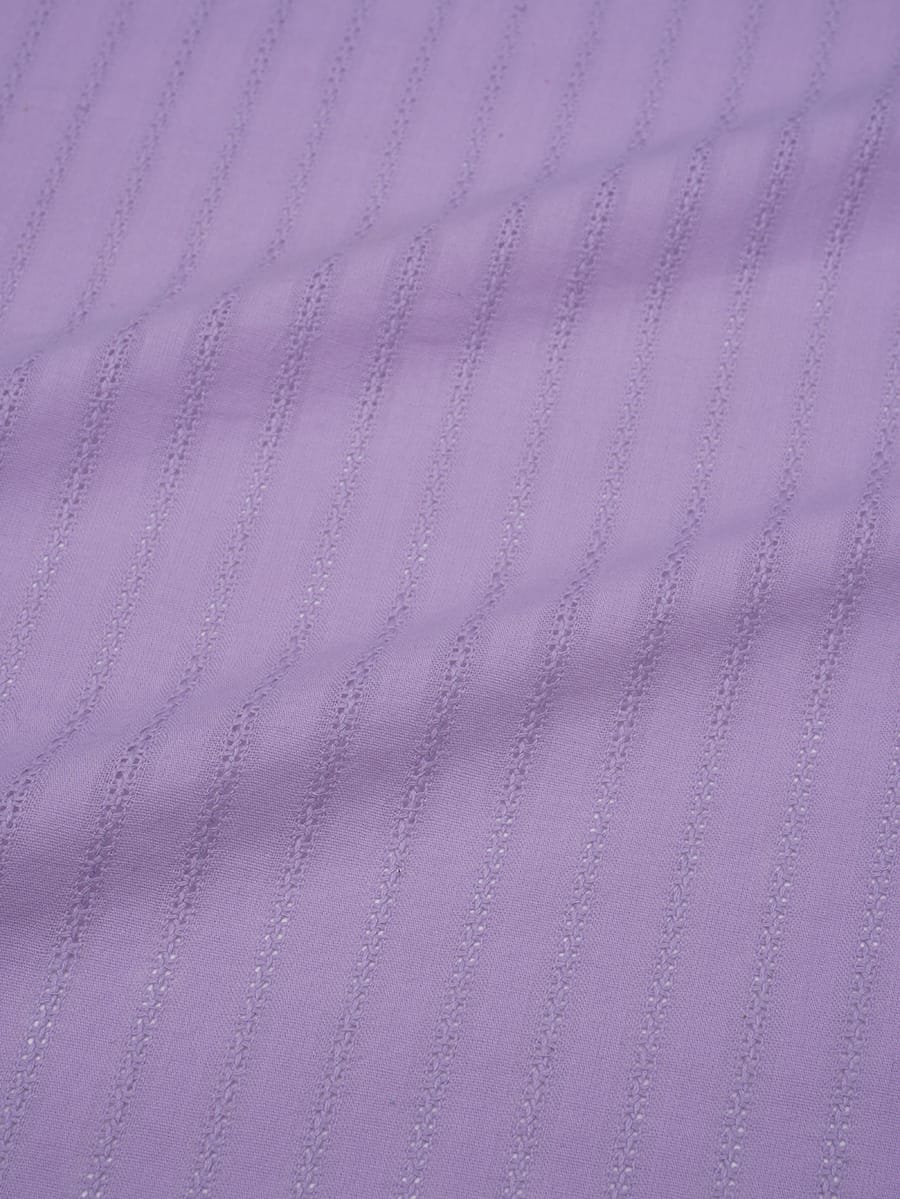 Фактурный хлопок "Мережка-полоска" цв.Лавандовый, ш.1.45м, батист, хлопок-100%, 100гр/м.кв