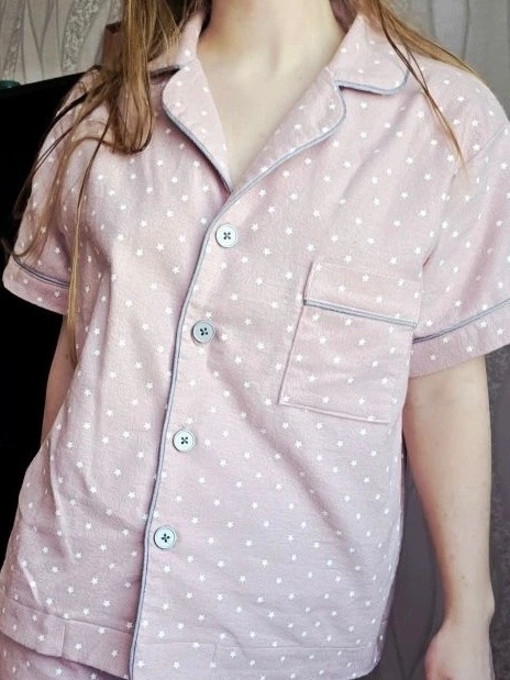 Домашний костюм из теплого хлопка "Звездопад"