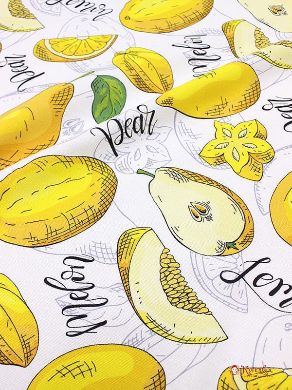 Рогожка "Сочные фрукты", ш.1.5м, хлопок-100%, 180гр/м.кв