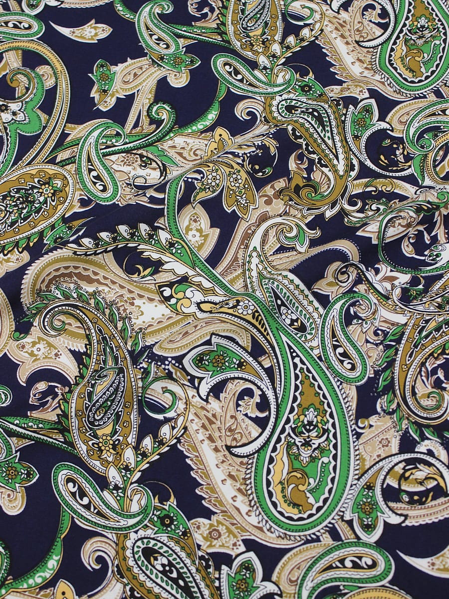 Мерный лоскут (ткань в отрезах) - Штапель "Дилара" цв.чернильно-синий, ш.1.45м, вискоза-100%, 100гр