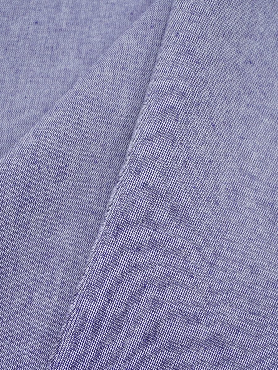 Полулен постельный с эфф. мятости цв.Синий меланж, (комп), ш.2.65м, лен-29%, хл-71%, 160гр/м.кв