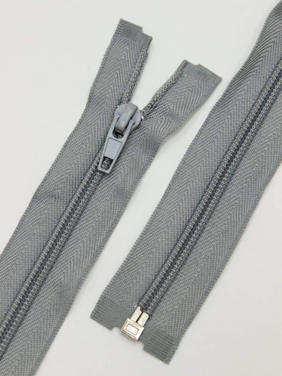 Молния спиральная №5 цв.серый с оливковым оттенком, 70см