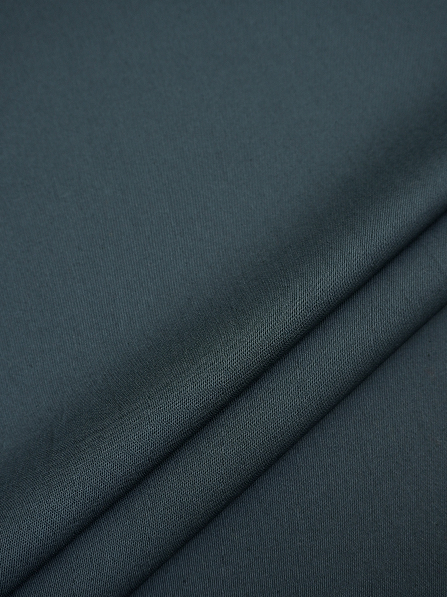Саржа цв.Темно-серый с синим оттенком, ш.1.5м, хлопок-100%, 240гр/м.кв