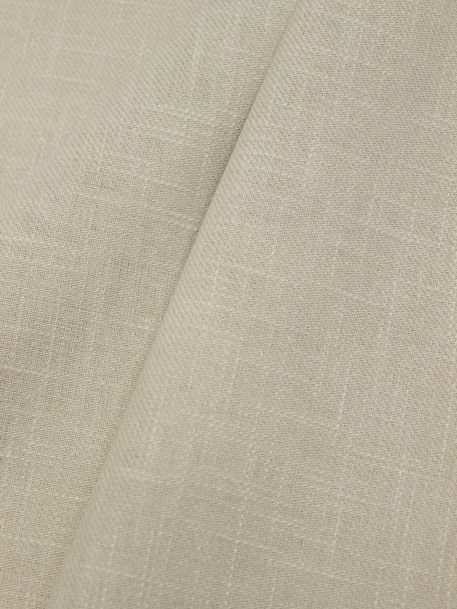 Конопля с хлопком-диагональ цв.Бежево-молочный, ш.1.4м, конопля-80%, хлопок-20%, 246гр/м.кв
