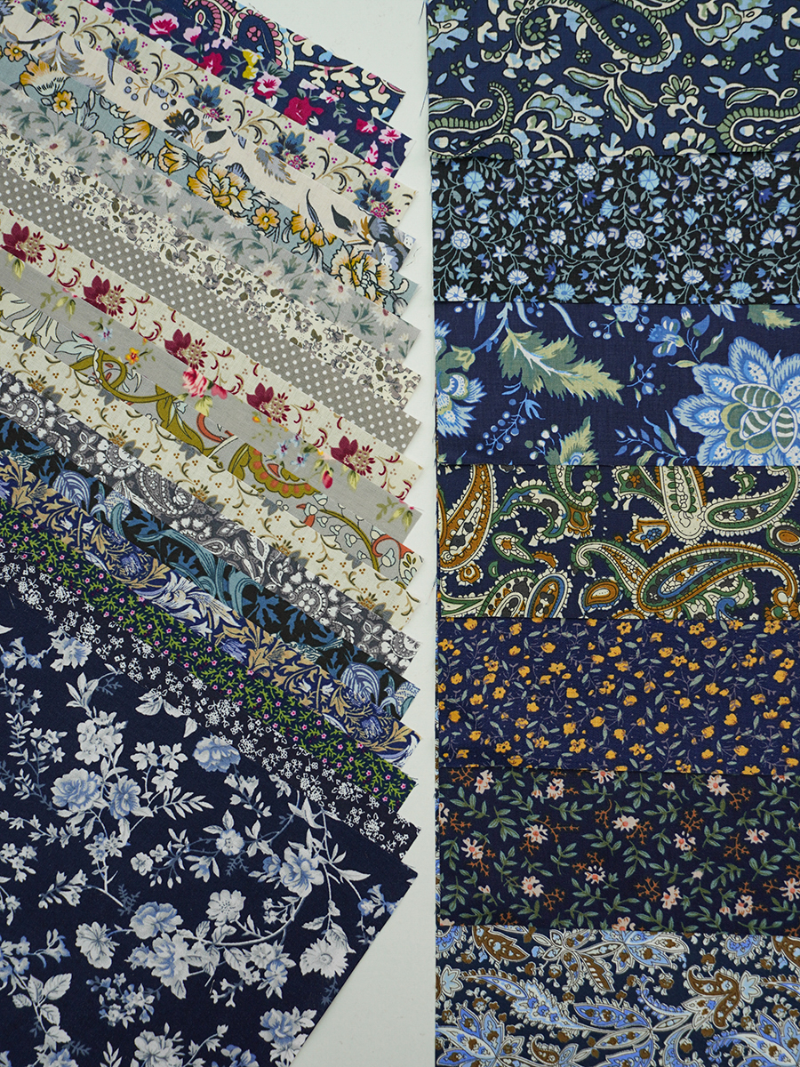 Набор тканей для рукоделия "Импортный хлопок: Архелия", 20*20 см, 25 шт