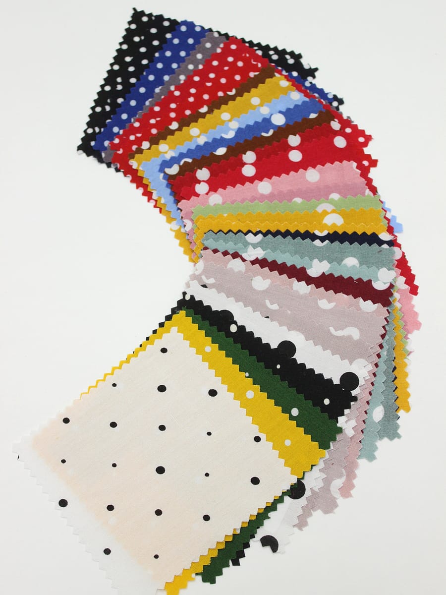 Комплект образцов "Штапель горох" №1