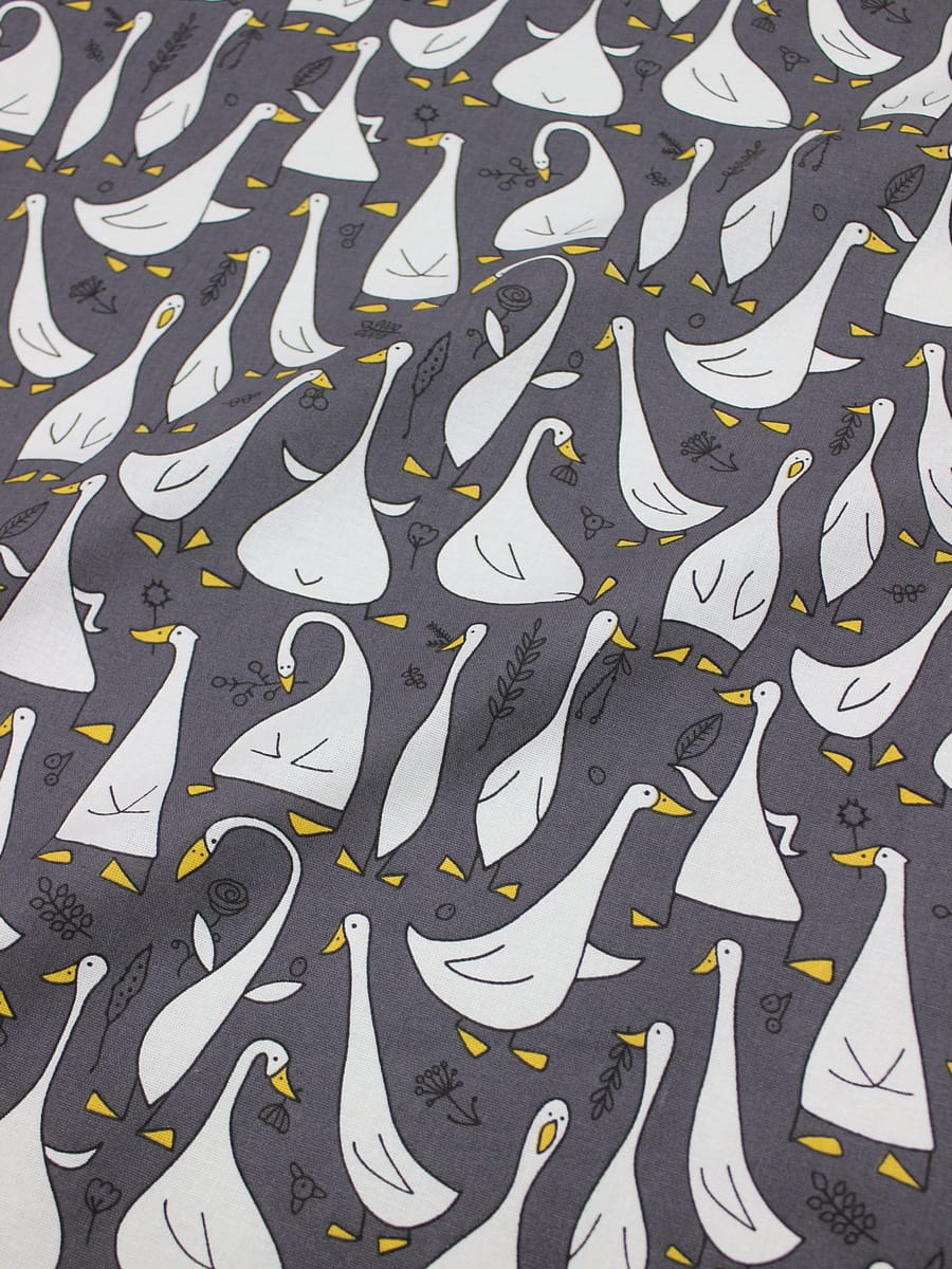 Полулен "Гусиная история" цв.графитово-серый, ш.1.5м, лен-30%, хлопок-70%, 147гр/м.кв