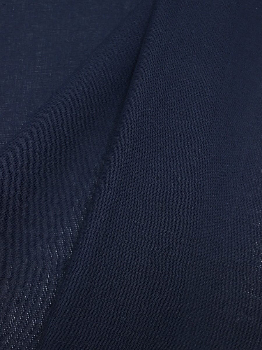 Полулен постельныйцв.Темный чернильно-синий, ш.2.2м, лен-30%, хлопок-70%, 155гр/м.кв