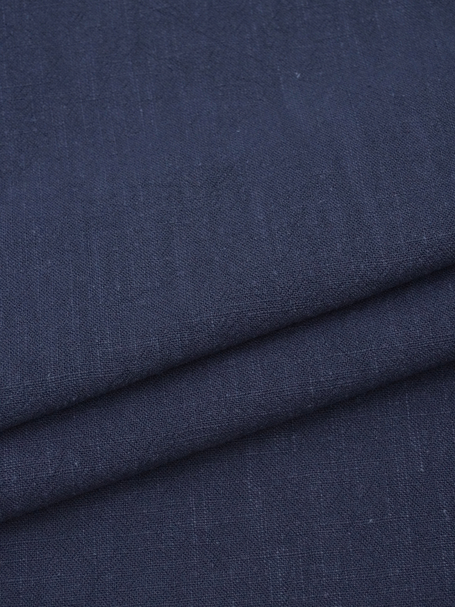 Крапива Рами (Ramie) цв.Темно-синий флер, ш.1.4м, крапива-100%, 230гр/м.кв