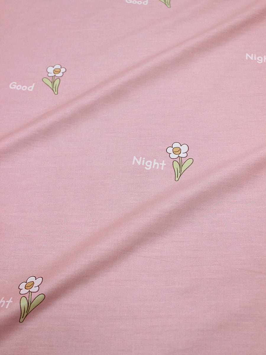 Сатин "Баиньки - цветики", (комп), ш.2.35м, хлопок-100%, 120гр/м.кв