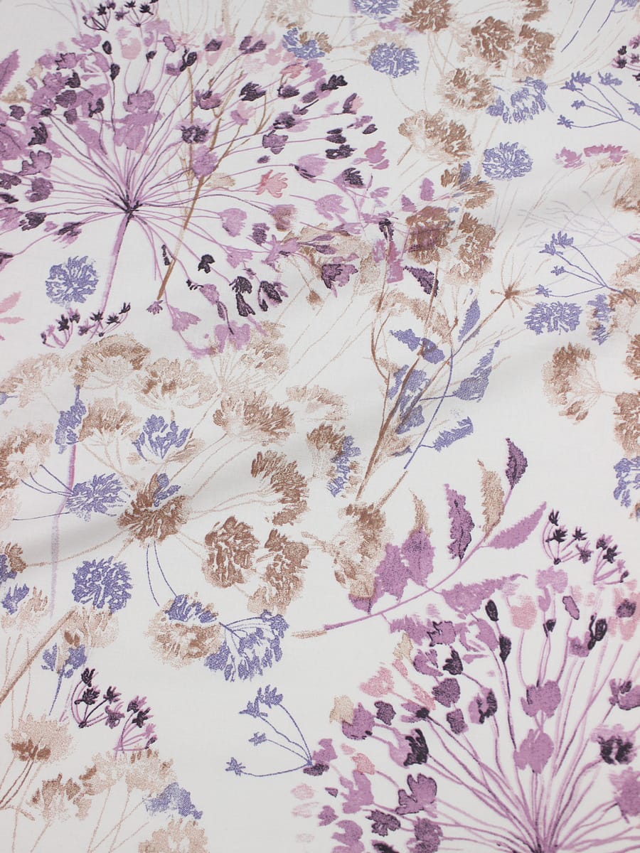 Перкаль "Аметистовый сад", ш.2.2м, хлопок-100%, 115гр/м.кв