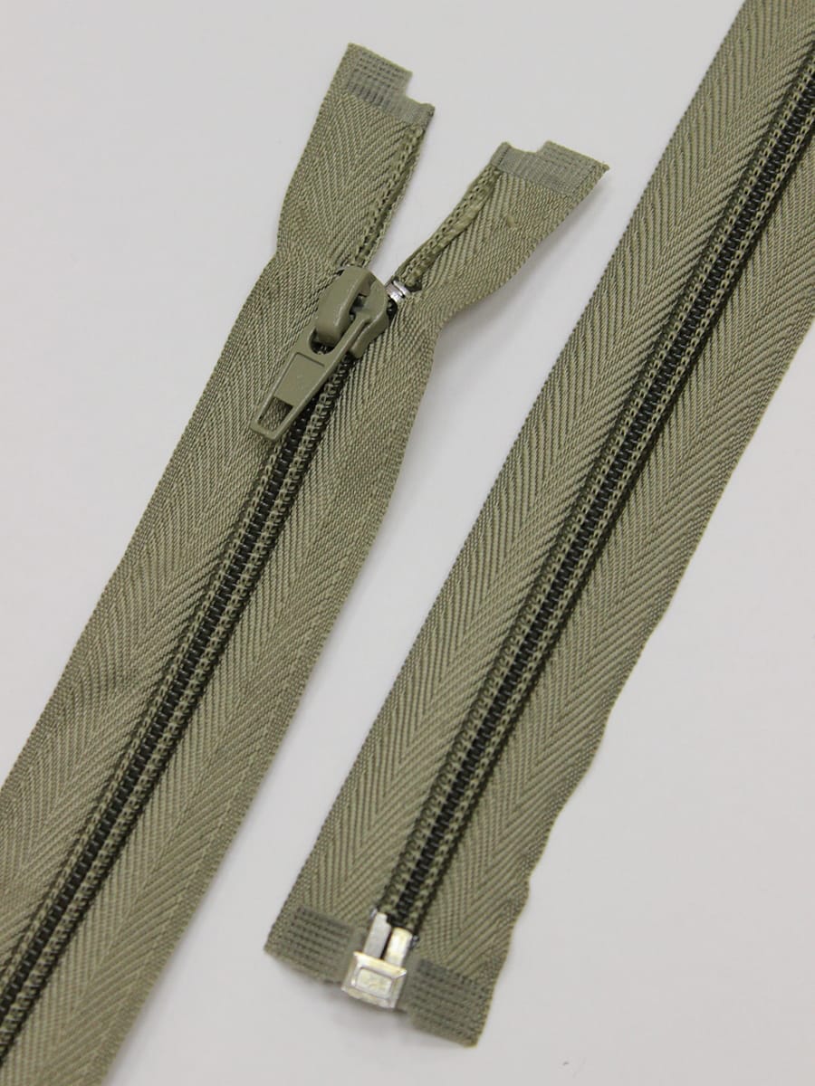 Молния спиральная №5 цв.св.серо-оливковый хаки, 75см