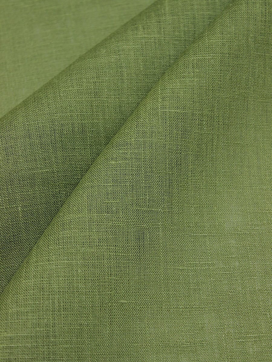 Лен сорочечный цв.Св.болотно-зеленый, ш.1.5м, лен-100%, 125гр/м.кв