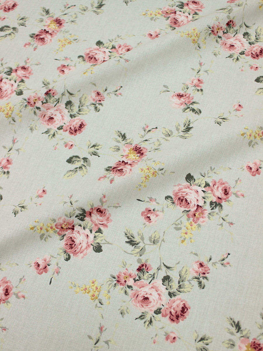 Ранфорс "Аделаис" цв.бл.морозная мята, ш.2.4м, хлопок-100%, 110гр/м.кв