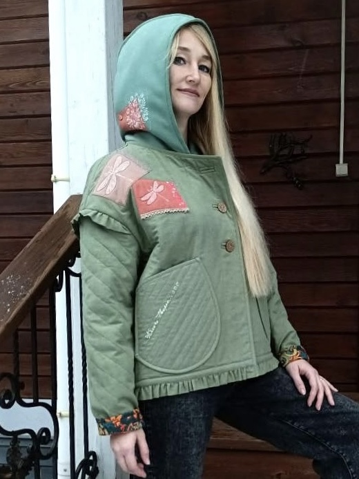 Курточка из полульна и футера