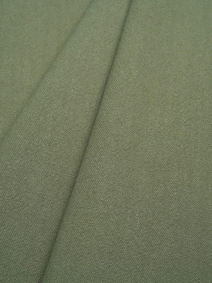 Мерный лоскут ( ткань в отрезах)Крапива Рами (Ramie) с хлопком цв.Болотно-зеленый, ш.1.35м, крапива-50%, хлопок-50%, 260гр/м.кв