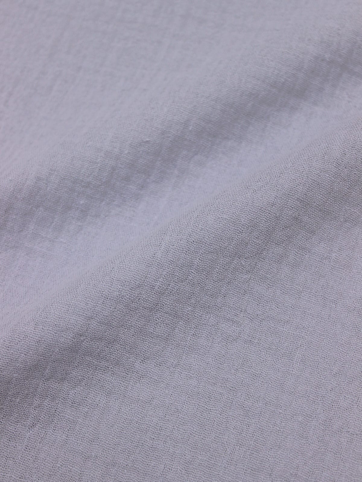 Муслин двухслойный с эффектом жатости цв.Бледная серо-голубая дымка-2, СОРТ2, ш.1.4м, хл-100%