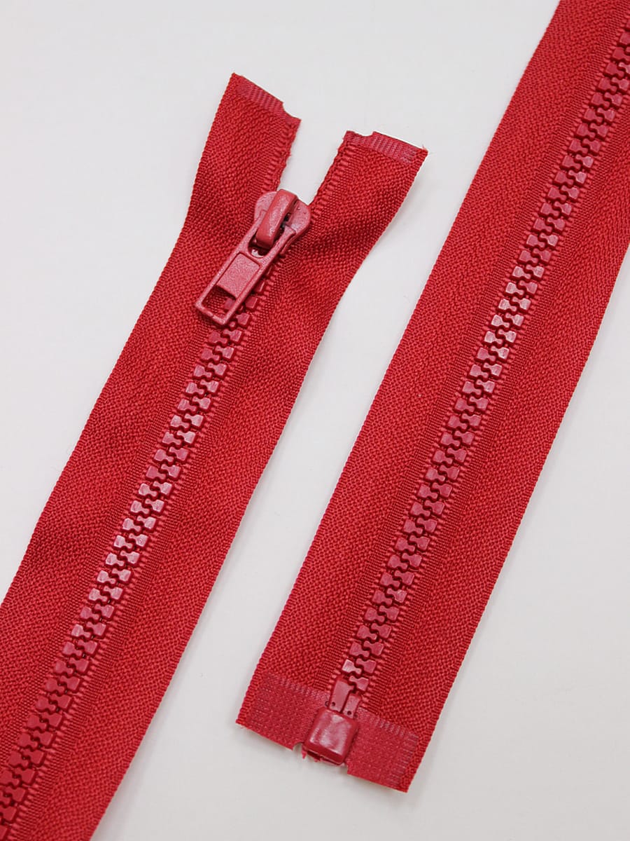 Молния тракторная №5 цв.красный, ВИД2,   65см