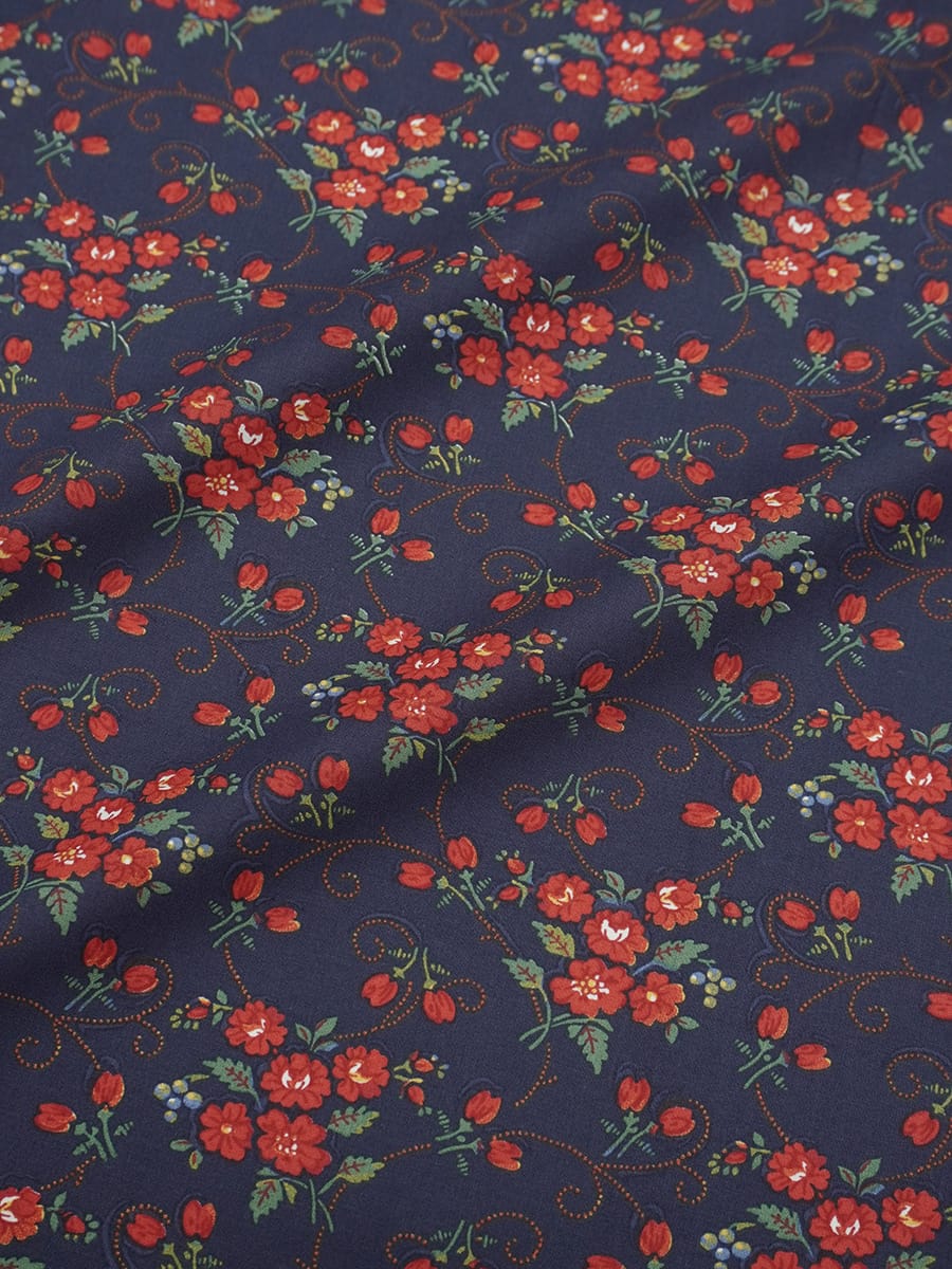 Перкаль "Ярослава" цв.сине-фиолетовый, ш.1.5м, хлопок-100%, 125гр/м.кв