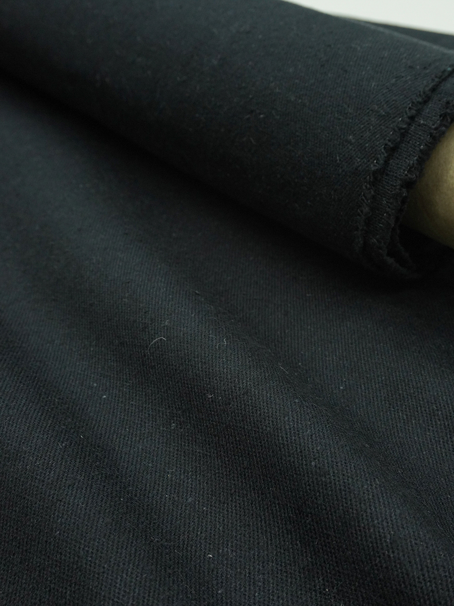 Башмачное полотно цв.Черный с синим оттенком, ш.1.57м, хлопок-100%, 335гр/м.кв