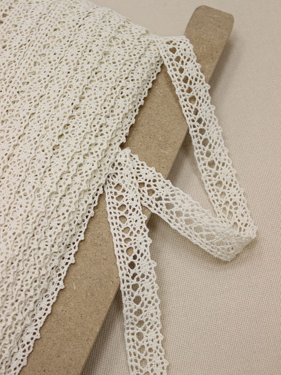 Кружево цв.суровый-2, ш.20мм, хлопок-100%