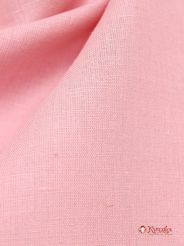 Полулен однотонный цв.Жемчужная роза, СОРТ2, ш.1.5м, лен-53%, хлопок-47%, 146гр/м.кв