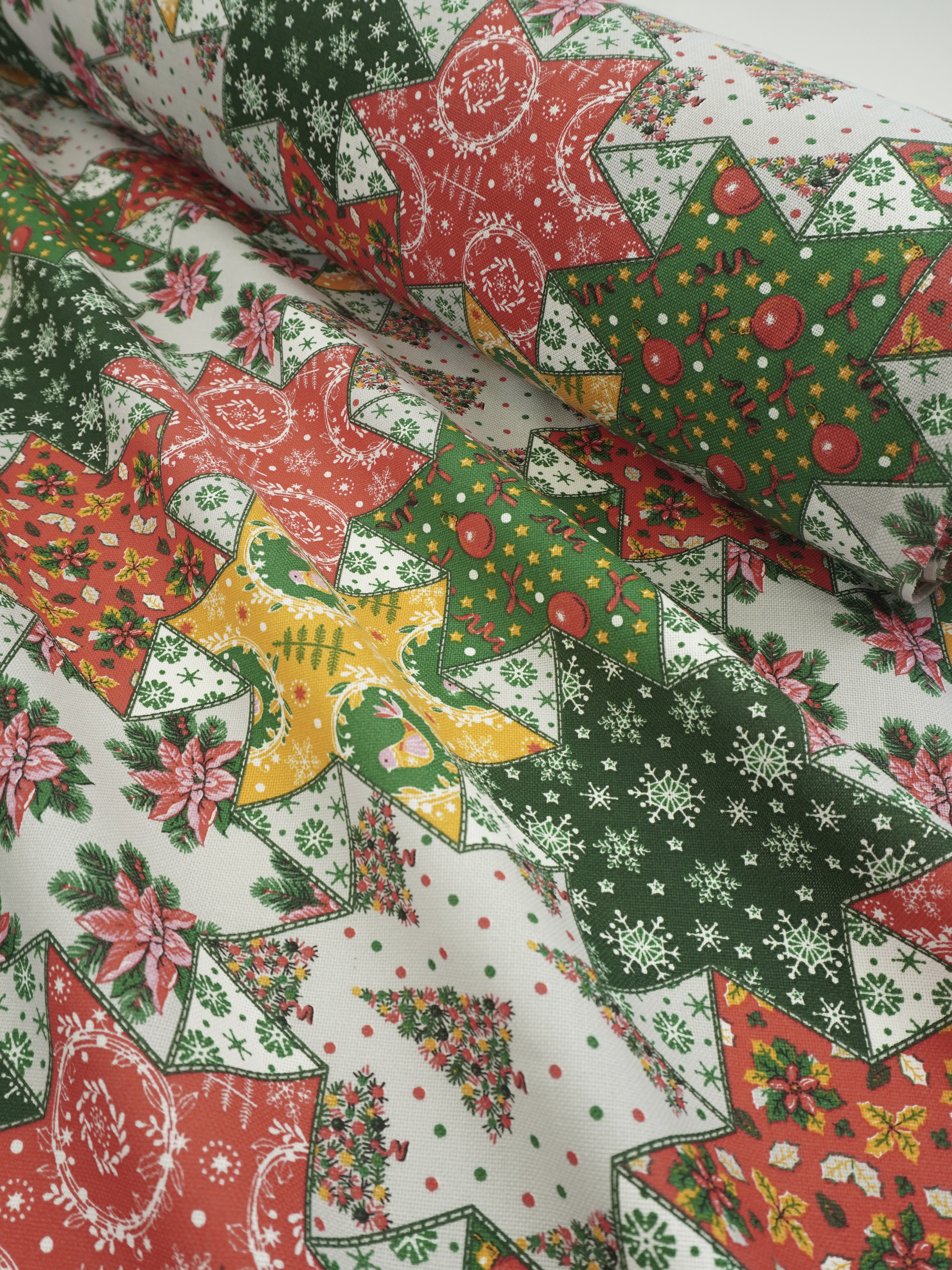 Рогожка "Новогодняя звезда", ш.1.5м, хлопок-100%, 180гр/м.кв