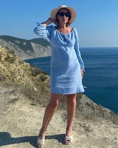 Платье с завязками из однотонного муслина