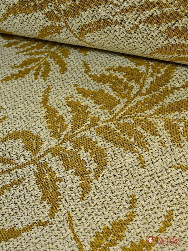 Лен декоративный "Папоротник", ш.1.60 м, лен-87%, хлопок-13%, 350 гр/м.кв