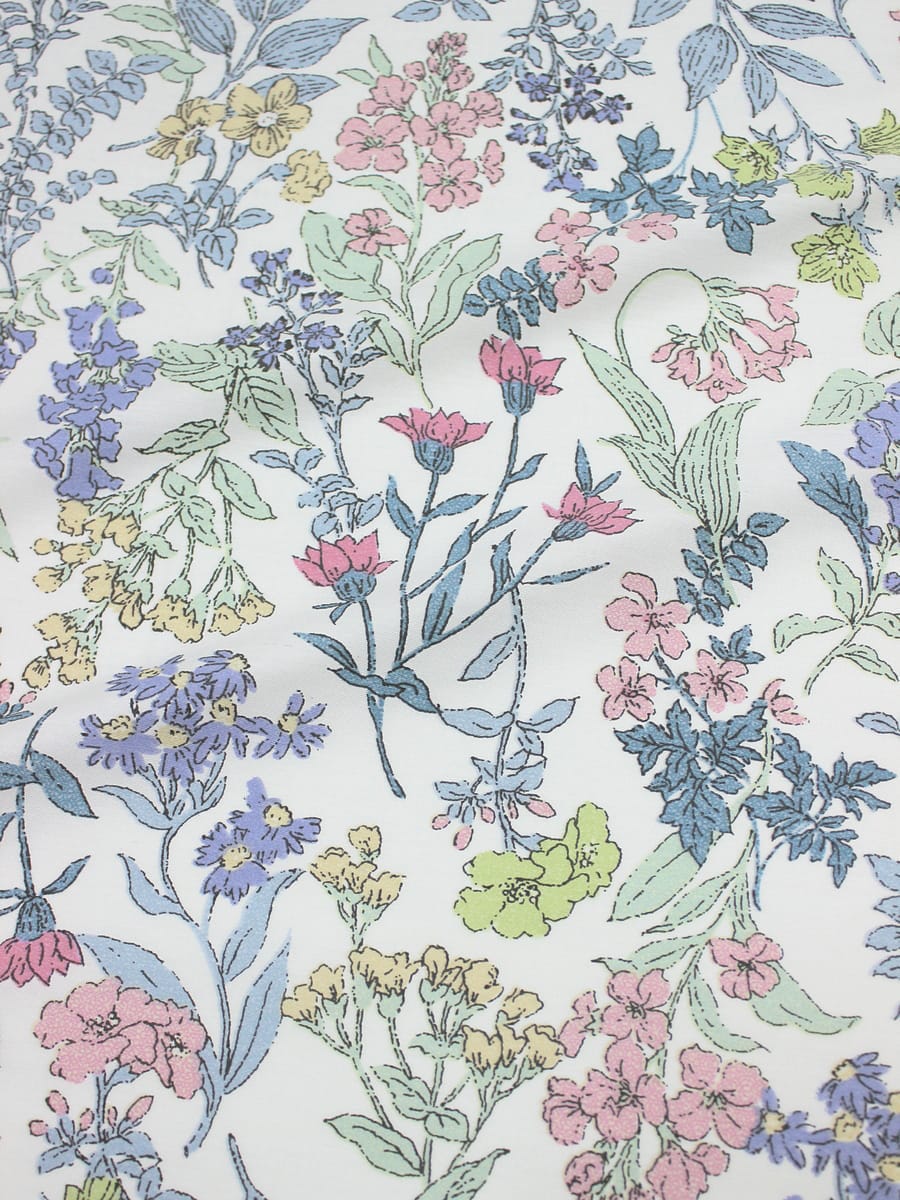 Сатин "Ароматное цветение" , ш.2.35м, хлопок-100%, 110гр/м.кв