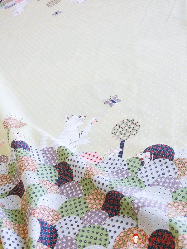 Бязь "Кошки-мышки " хлопок-100%, 1.5 м, 132 гр/м.кв.