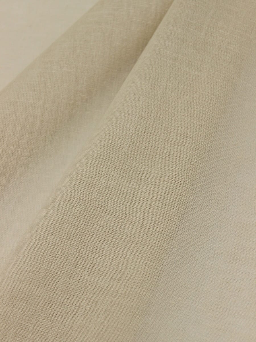 Мерный лоскут(ткань в отрезах)  - Батист цв.Светло-бежевый с оливковым оттенком, ш.1.5м, хлопок-100%