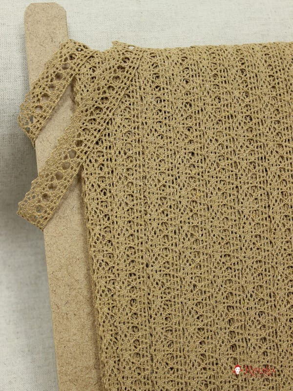 Кружево цв.темно-песочный, ш.19мм, хлопок-90%, п/э-10%