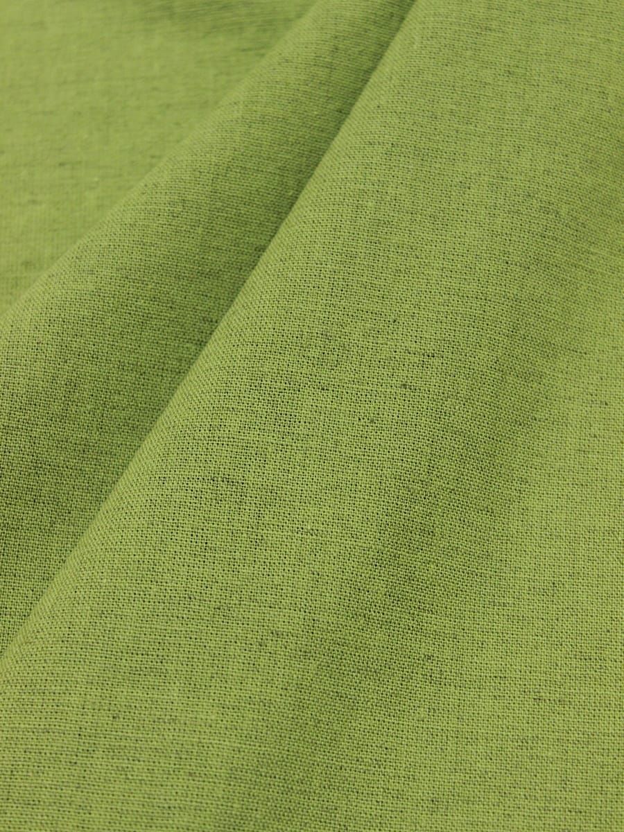 Полулен костюмный с эффектом мятости цв.Оливково-зеленый меланж, ш.1.5м, хл-70%,лен-30%, 170гр/м.кв