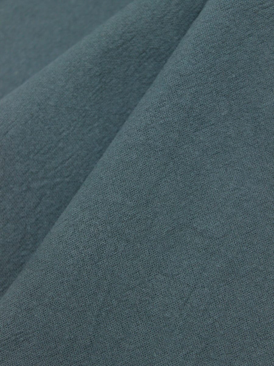 Хлопок крэш цв.Темный серо-зеленый флер, СОРТ2, ш.1.41м, хлопок-100%, 160гр/м.кв