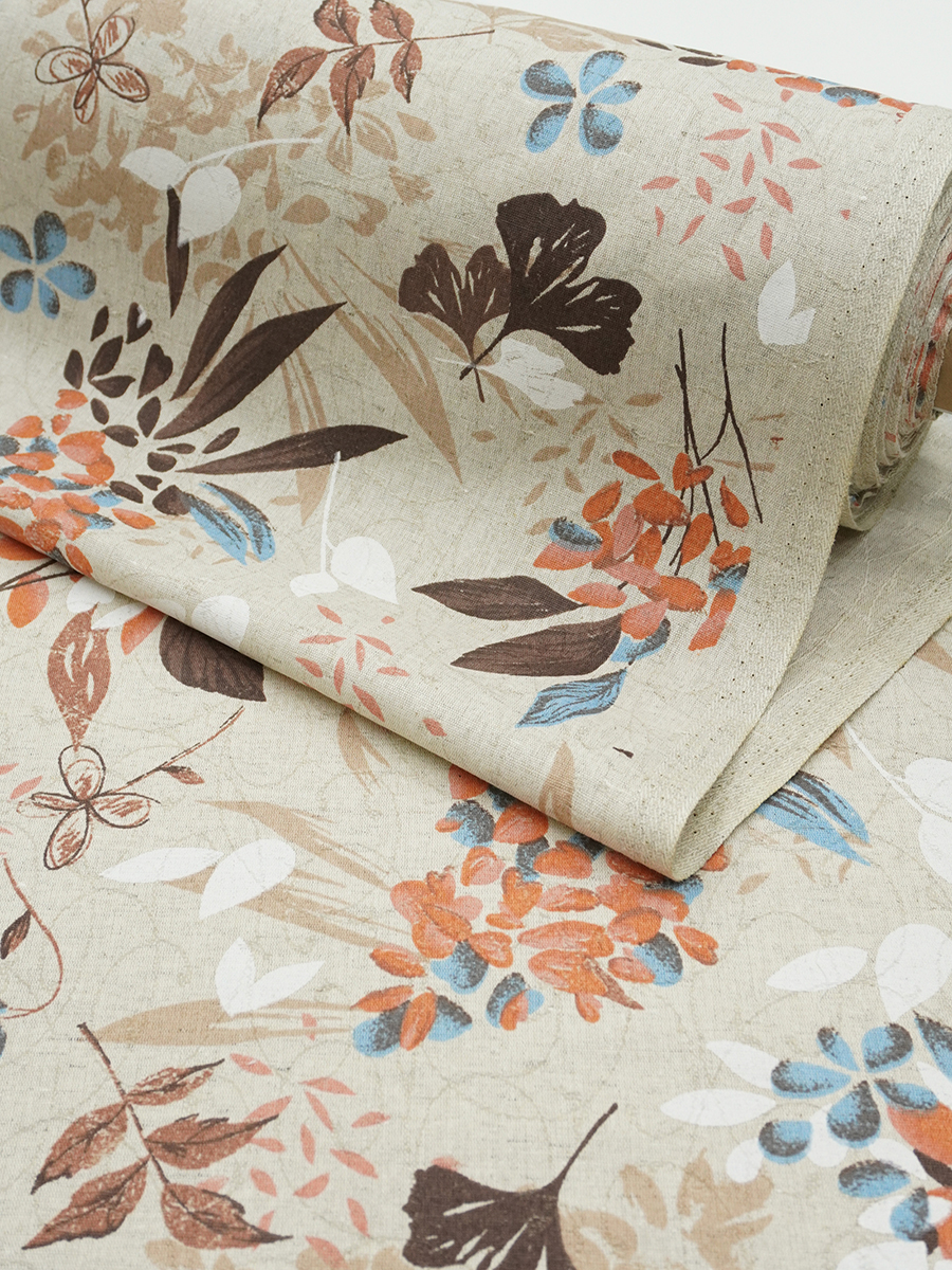 Полулен поэма "Сады Вероны" (на суровом), ш.1.5м, лен-30%, хлопок-70%, 155гр/м.кв