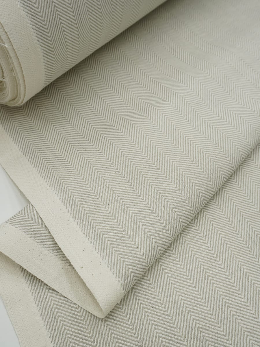 Мерный лоскут (ткань в отрезах) Ткань пестротканая жаккард "Елочка", ш.1.5м, хлопок-100%, 180гр/м.кв