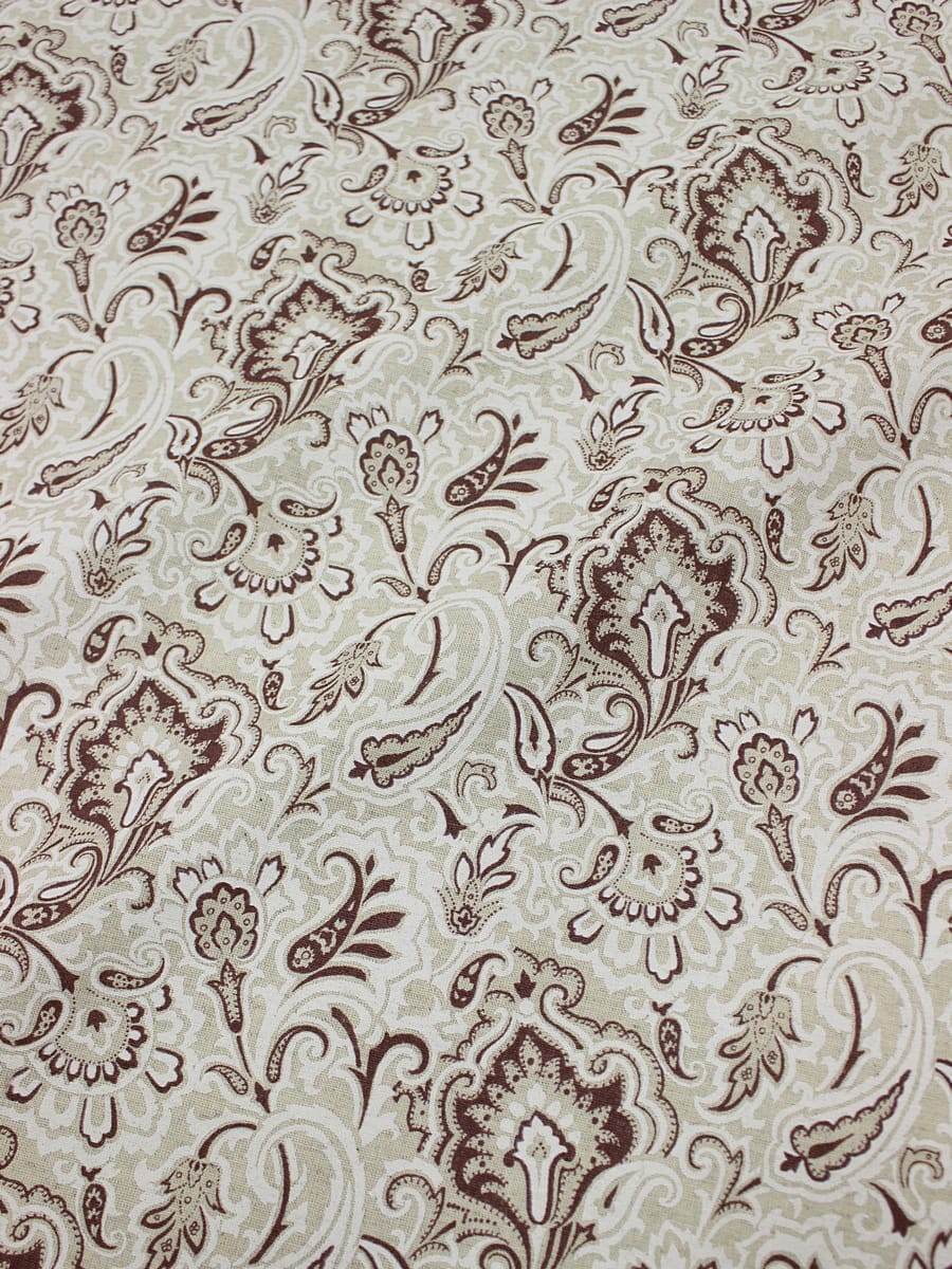 Полулен "Бухара" цв.коричневый (на суровом), ш.1.5м, лен-30%, хлопок-70%, 140гр/м.кв