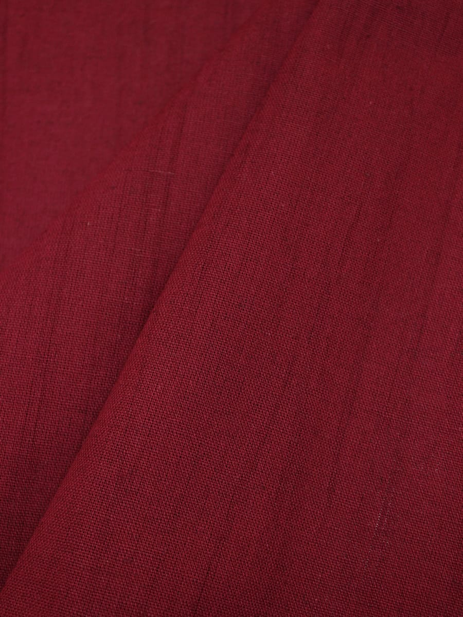 Хлопколен винтаж (жгутовое окрашивание) цв.Бордовый с терракотовым оттенком, ш.1.5м, лен-15%, хл-85%
