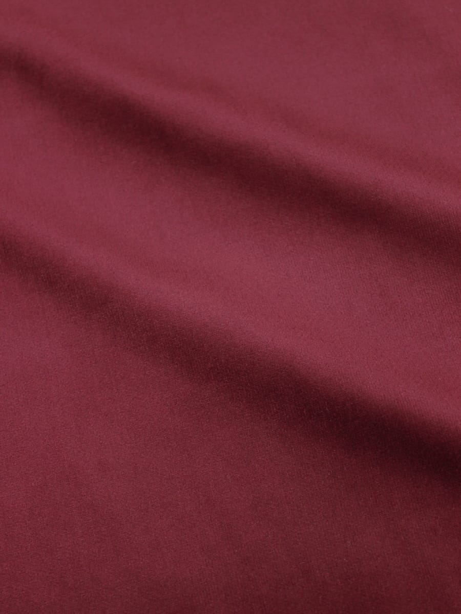 Бархат цв.Вишнево-терракотовый, ш.1.43м, хлопок-90%, лайкра-5%, п/э-5%, 280гр/м.кв