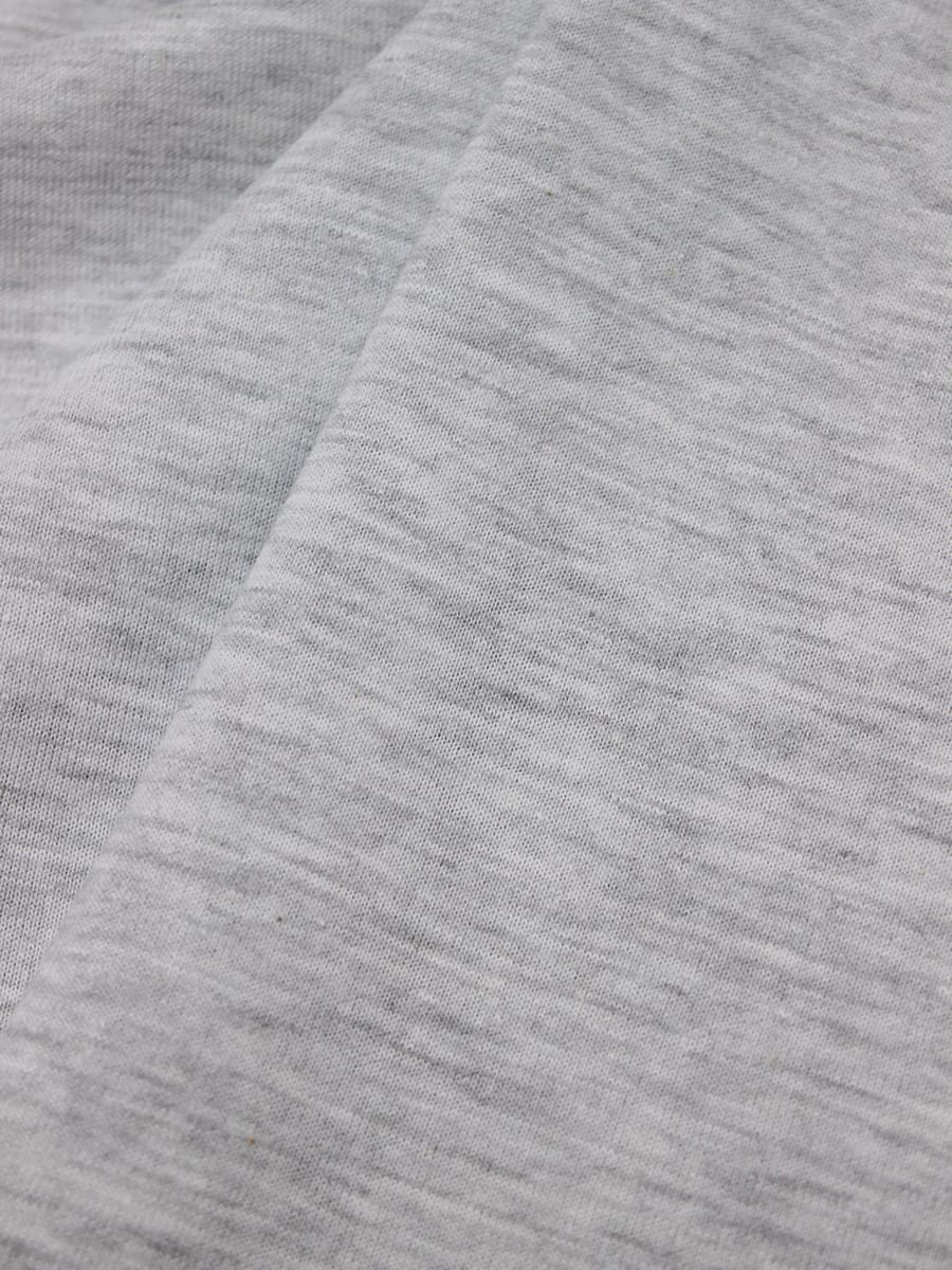 Трикотаж Кулир.гладь цв.Светло-серый меланж, ш.2.00м(1,00м*2, чул),Карде, хл-75%,п/э-25%, 130гр/м.кв