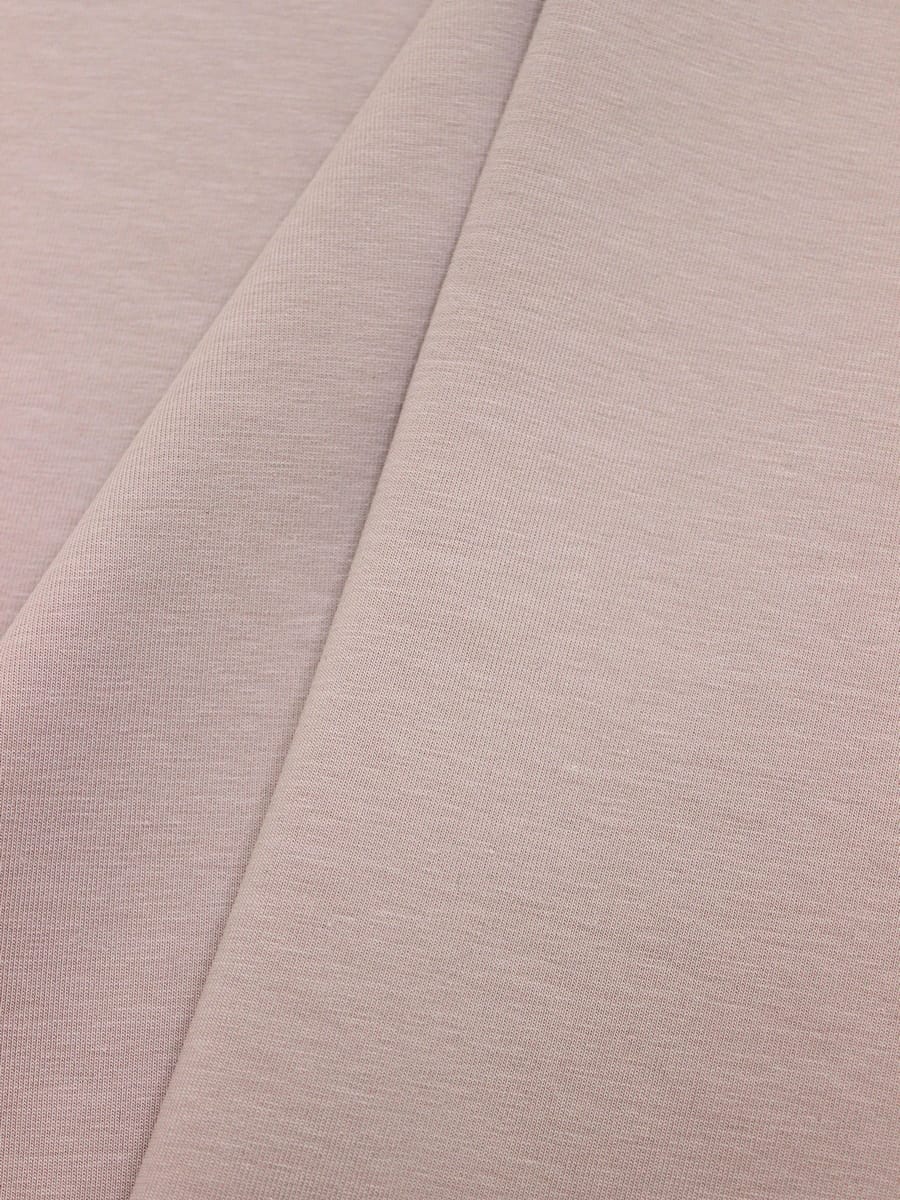 Кулирка с лайкрой цв.Бежево-розовая пудра, ш.1.88м, Пенье, хл-94%, лайкра-6%,190гр/м.кв