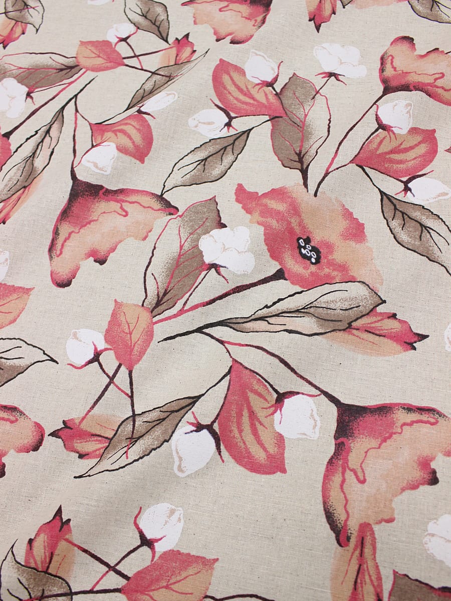 Полулен "Донна" (на суровом), ш.1.5м, лен-30%, хлопок-70%, 140гр/м.кв