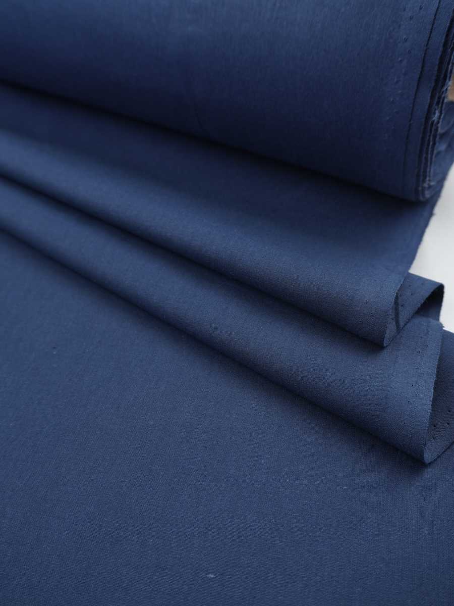 Поплин цв.Темно-синий, ш.2.2м, хлопок-100%, 110гр/м.кв