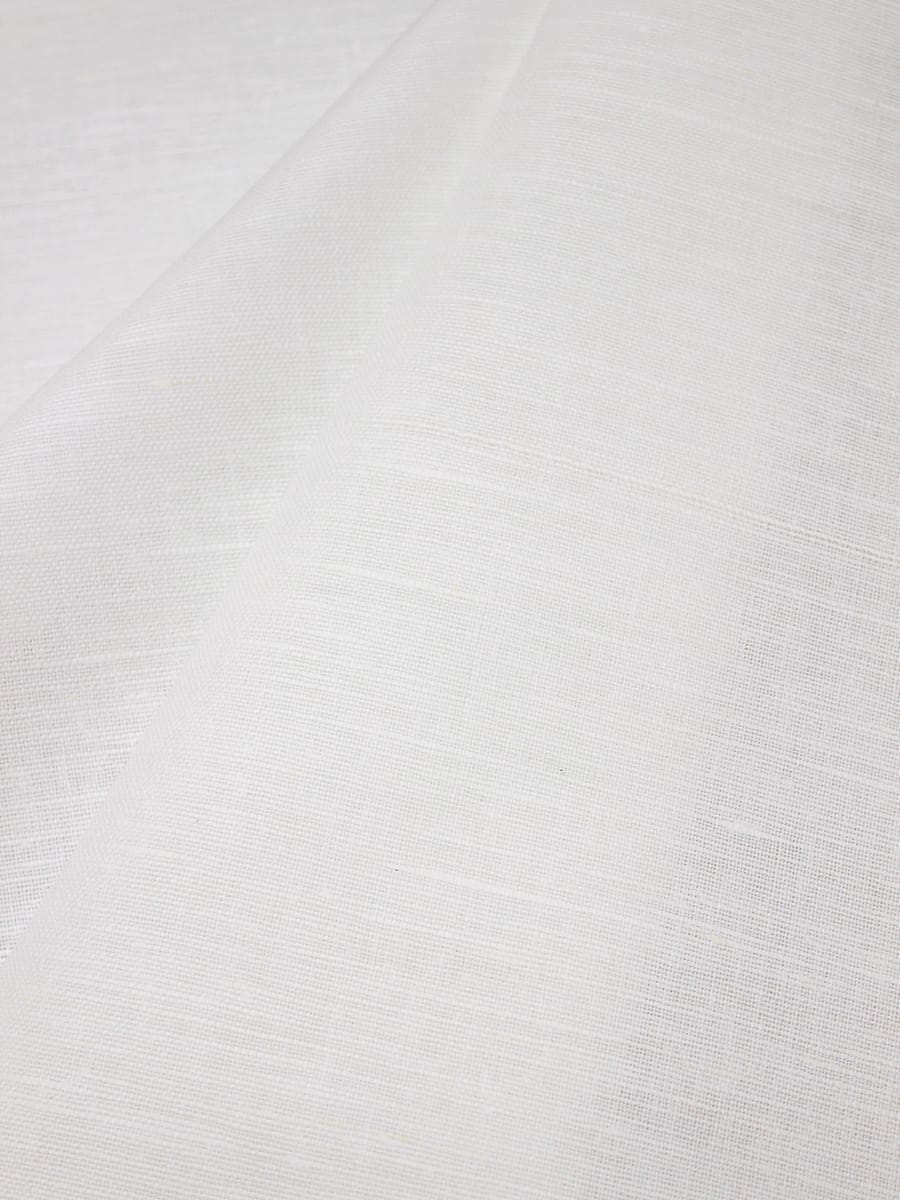 Полулен цв.Белый, ш.1.5м, лен-56%, хлопок-44%, 210гр/м.кв