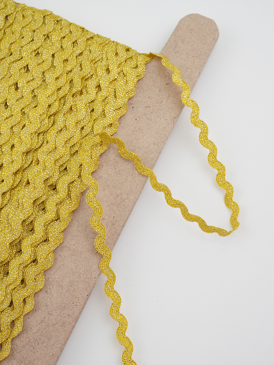 Вьюнчик с мет. желтое золото, 5 мм