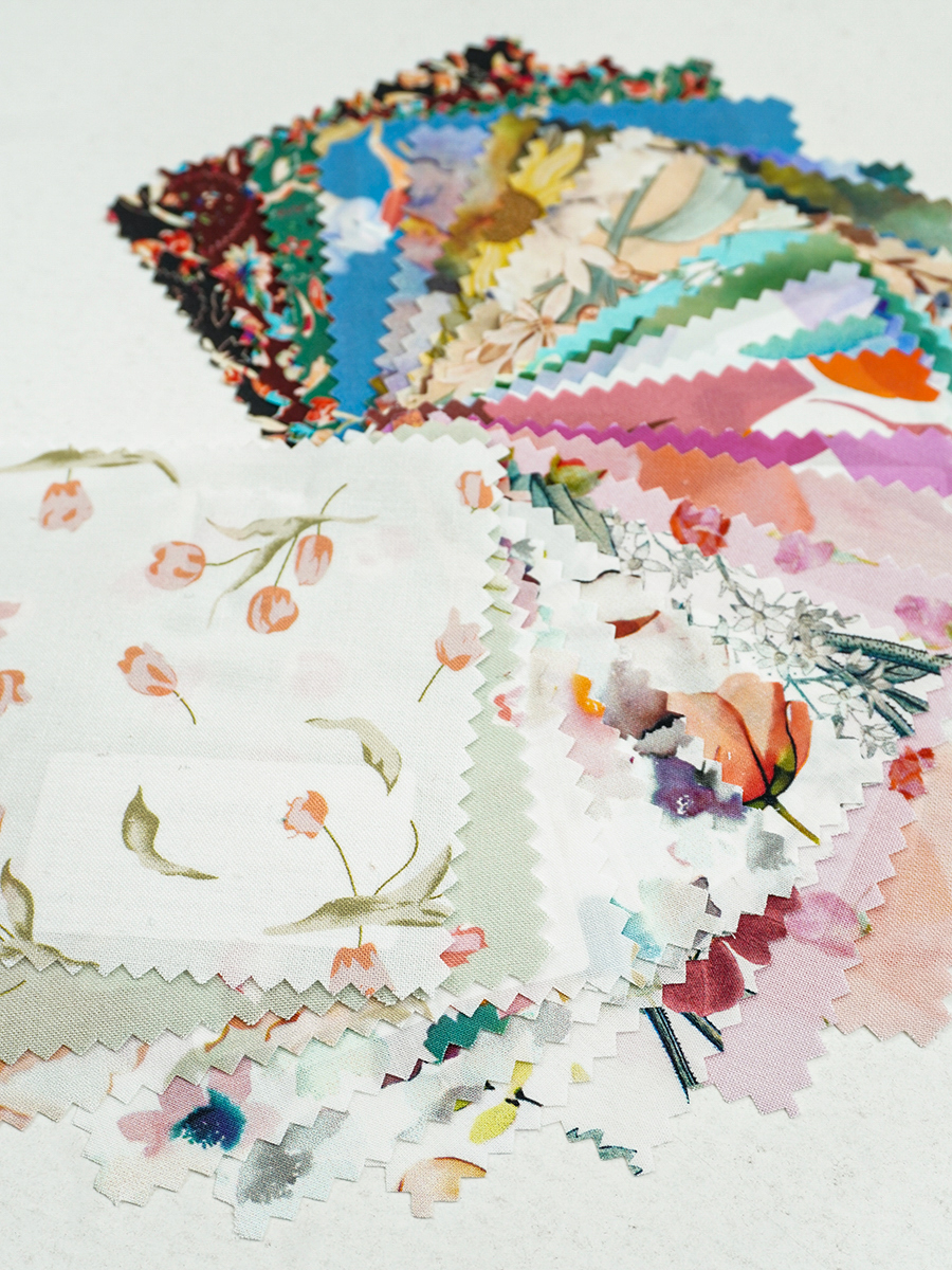 Комплект образцов "Штапель премиум цифровая печать" №1